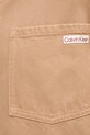 Джинсова куртка з домішкою льону Calvin Klein Jeans J20J225574 коричневий