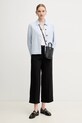 Bavlněná košile Barbour June LOS0070BL23 modrá SS25