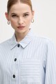 Хлопковая рубашка Barbour June голубой LOS0070BL23