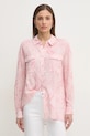 Gaudi camicia lunga rosa 511BD45015