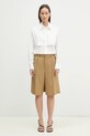 Памучна риза Undercover Shirt UP1E1403 бял