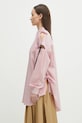 Undercover koszula bawełniana Shirt UP1E1405 czerwony SS25