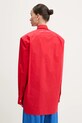 Ruházat Fiorucci ing Red Embroidered Padded Shirt W02SMTLO347CO01RD01 piros
