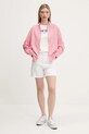 Bavlnená košeľa Tommy Jeans DW0DW20290 ružová SS25