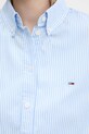 Tommy Jeans cămașă din bumbac DW0DW20290 albastru