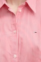 Tommy Jeans cămașă din bumbac DW0DW20291 roz