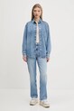 Rifľová košeľa Tommy Jeans DW0DW20365 modrá SS25