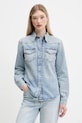 Tommy Jeans cămașă jeans lung albastru DW0DW21416