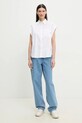 PS Paul Smith cămașă din bumbac W2R.341B.P21598 alb SS25
