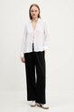 Bavlněná halenka Abercrombie & Fitch KI140.5000.100 bílá SS25