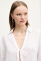 Bavlněná halenka Abercrombie & Fitch bílá KI140.5000.100