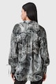 AllSaints camicia con aggiunta di seta LEYLA W042PC grigio