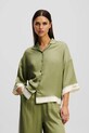 Karl Lagerfeld camicia corta verde A2W11037