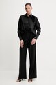 Хлопковая рубашка Karl Lagerfeld A2W11011 чёрный SS25