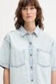 Guess Jeans koszula jeansowa niebieski W5GH0F.D5M83