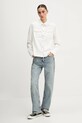 Guess Jeans cămașă jeans W5GH35.D5NW1 alb SS25