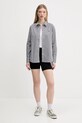 Βαμβακερό πουκάμισο Guess Jeans W5GH68.WH7Q1 μαύρο SS25