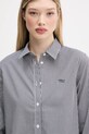 Βαμβακερό πουκάμισο Guess Jeans μαύρο W5GH68.WH7Q1