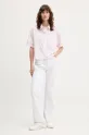 Guess Jeans koszula bawełniana W5GH98.WH7Q1 różowy SS25