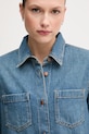 Džínová košile United Colors of Benetton modrá 5WDMDQ0C5