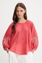United Colors of Benetton koszula bawełniana regular różowy 5VZCDQ0BN