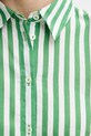 United Colors of Benetton camicia in lino misto 58I5DQ08M verde