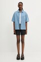 Джинсова сорочка Carhartt WIP S/S Lovilia Shirt I034558.135 блакитний