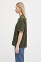 Хлопковая рубашка Carhartt WIP W’ S/S Temple Knit Shirt I034541.667XX зелёный SS25