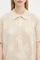Хлопковая рубашка Carhartt WIP W’ S/S Temple Knit Shirt бежевый I034541.2LPXX