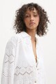 Melissa Odabash koszula bawełniana biały MO.ORLA