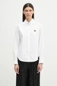 Kenzo cămașă din bumbac lung alb FF52CH2649LO.01
