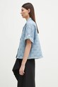 Τζιν πουκάμισο Kenzo FF52DC2496J4.DB μπλε SS25