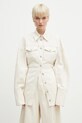 Sportmax camicia in cotone Biblios regolare beige 2512191015600