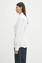 Βαμβακερή μπλούζα Sportmax Oggi 2512191021600 λευκό SS25
