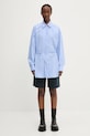 Bavlněná košile Sportmax Firma 2512191051600 modrá