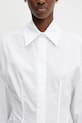 Βαμβακερό πουκάμισο Sportmax Nelson λευκό 2512191061600