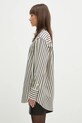 Pamučna košulja Anine Bing Plaza Shirt A.07.10881 bež SS25