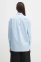 Odzież Fiorucci koszula bawełniana Angel Embroidered Relaxed Fit U02SPTLO055CO02BL02 niebieski