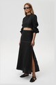 Undress Code bluză din in Selene Shirt 890. negru SS25
