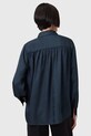 Košeľa AllSaints AGGIE tmavomodrá W039PC