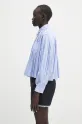 Undercover koszula bawełniana Shirt UP1E1404 niebieski SS25