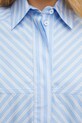Ivy Oak camicia in cotone BRITTNEY IO112354 blu