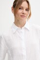 Sisley koszula lniana biały 5BMLLQ08U