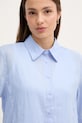 Sisley cămașă de in albastru 5BMLLQ08U