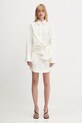 JW Anderson koszula z domieszką lnu Draped Twisted SH0346.PG1690.002 beżowy
