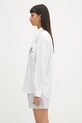Sporty & Rich koszula bawełniana Vendome Oversized SI006606205WH01 biały SS25