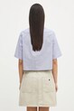 Odzież Sporty & Rich koszula bawełniana Src Cropped SI018606302ST02 niebieski