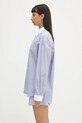 Pamučna košulja Sporty & Rich Src Oversized SI019606302ST02 plava SS25