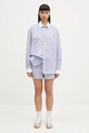 Sporty & Rich cotton shirt Src Oversized SI019606302ST02 blue