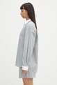 Sporty & Rich koszula bawełniana Src Oversized SI019606302ST71 zielony SS25